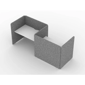NARBUTAS My Space Desk w/Acoustic Screens for 2 Persons, Composition 2