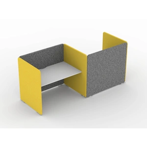 NARBUTAS My Space Desk w/Acoustic Screens for 2 Persons, Composition 2