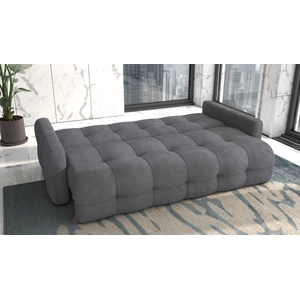 Modekraft Astrid PU Storage Sofabed, Grey