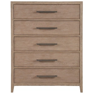 Universal Furniture Cove Wood Chest w/5 Drawers, Gray Oak