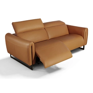 Diven Living Atlante Leather Reclining Loveseat, Spessorato Cuoio