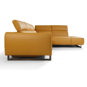 Diven Living Atlante Leather Sectional Sofa, Spessorato Cuoio