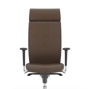 NARBUTAS Aura Executive Chair w/Fixed Head Support, Adjustable Backrest & Seat, Synchronous Mechanism 5 Fixating Positions (Plastic Base w/Fibreglass)