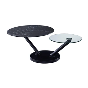 J&M Furniture Austin Modern Ceramic/Glass Coffee Table
