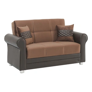 Casamode Avalon New Fabric/Leatherette Convertible Loveseat