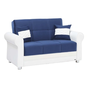 Casamode Avalon New Fabric/Leatherette Convertible Loveseat
