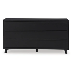 Ashley Furniture Danziar MDF/Wood Veneer Dresser w/6 Drawers, Black