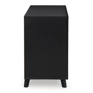 Ashley Furniture Danziar MDF/Wood Veneer Dresser w/6 Drawers, Black