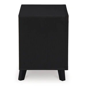 Ashley Furniture Danziar MDF/Wood Veneer Nightstand w/2 Drawers, Black