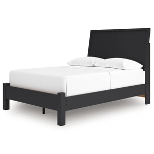 Ashley Furniture Danziar MDF/Wood Veneer Panel Bed, Black