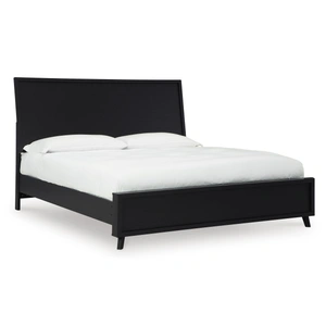 Ashley Furniture Danziar MDF/Wood Veneer Panel Bed w/Footboard, Black