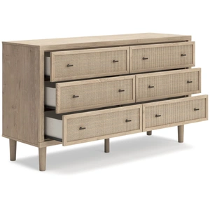 Ashley Furniture Cielden MDF/Plywood Double Dresser w/6 Drawers, Light Brown