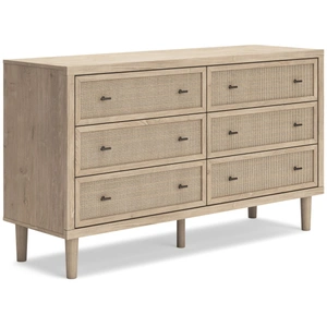 Ashley Furniture Cielden MDF/Plywood Double Dresser w/6 Drawers, Light Brown