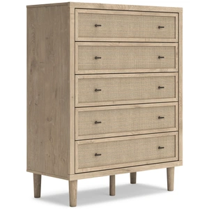 Ashley Furniture Cielden MDF/Plywood Chest w/5 Drawers, Light Brown