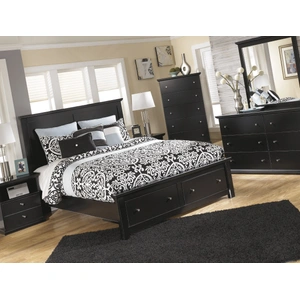 Ashley Furniture Maribel MDF Panel Bedroom Set, Black