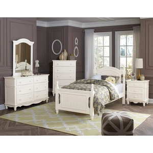 Homelegance Clementine Wood Platform Bedroom Set, White