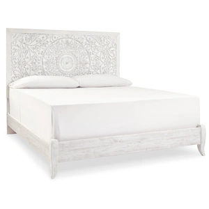 Ashley Furniture Paxberry MDF Panel Bed, Whitewash