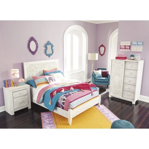 Ashley Furniture Paxberry MDF Panel Bedroom Set, Whitewash
