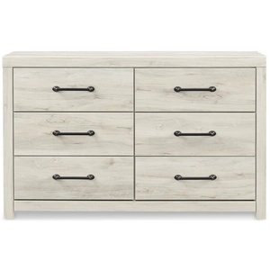 Ashley Furniture Cambeck MDF/Wood Veneer Dresser w/6 Drawers, Whitewash
