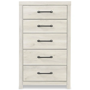 Ashley Furniture Cambeck MDF/Wood Veneer Chest w/5 Drawers, Whitewash