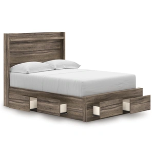 Ashley Furniture Elbrim MDF Panel Storage Bed w/6 Drawers, Brown