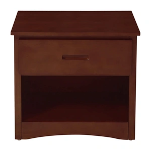 Homelegance Rowe Wood/Wood Veneer Nightstand, Dark Cherry