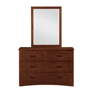 Homelegance Rowe Wood/Wood Veneer Dresser, Dark Cherry