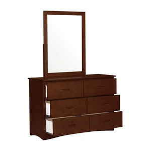 Homelegance Rowe Wood/Wood Veneer Dresser, Dark Cherry