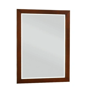 Homelegance Rowe Wood/Wood Veneer Mirror, Dark Cherry