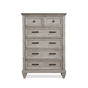 New Classic Furniture SM Mariana Wood Chest w/5 Drawers, Vintage Cream