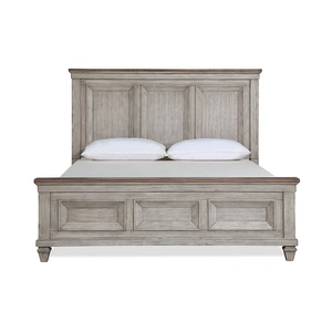 New Classic Furniture SM Mariana Wood Panel Bed, Vintage Cream