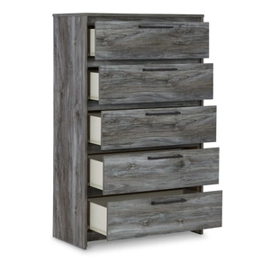 Ashley Furniture Baystorm MDF/Wood Veneer Chest w/5 Drawers, Gray