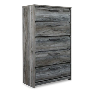 Ashley Furniture Baystorm MDF/Wood Veneer Chest w/5 Drawers, Gray