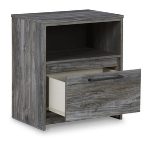 Ashley Furniture Baystorm MDF/Wood Veneer Nightstand w/Drawer, Gray