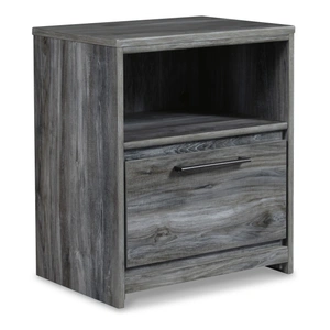 Ashley Furniture Baystorm MDF/Wood Veneer Nightstand w/Drawer, Gray