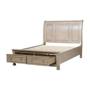 Homelegance Bethel Wood Veneer Storage Sleigh Bed