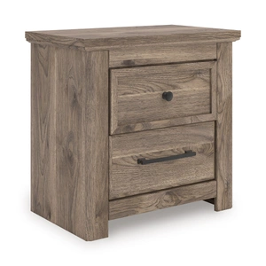 Ashley Furniture Rusticott MDF Night Stand w/2 Drawers, Brown
