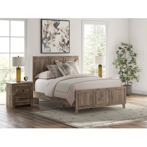 Ashley Furniture Rusticott MDF Panel Bedroom Set, Brown