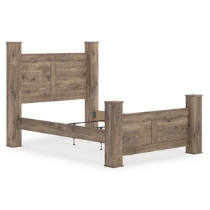 Ashley Furniture Rusticott MDF Poster Bed, Brown