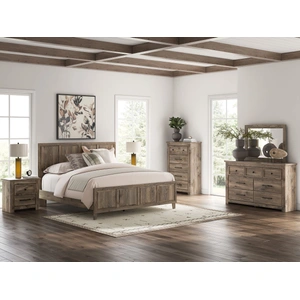 Ashley Furniture Rusticott MDF Panel Bedroom Set, Brown