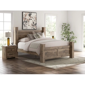 Ashley Furniture Rusticott MDF Poster Bedroom Set, Brown