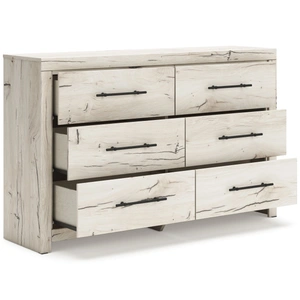 Ashley Furniture Lawroy MDF Double Dresser w/6 Drawers in Light Natural