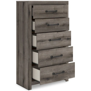 Ashley Furniture Graystorm MDF Chest w/5 Drawers, Brown Gray