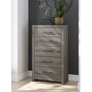 Ashley Furniture Graystorm MDF Chest w/5 Drawers, Brown Gray