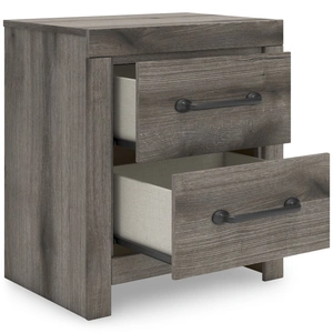 Ashley Furniture Graystorm MDF Nightstand w/2 Drawers, Brown Gray