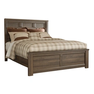 Ashley Furniture Juararo Wood Panel Bed, Dark Brown