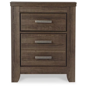 Ashley Furniture Juararo Wood Nightstand w/2 Drawers, Dark Brown