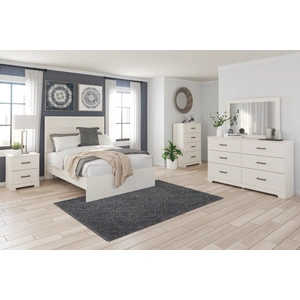 Ashley Furniture Stelsie Wood/Decorative Laminate Bedroom Set, White