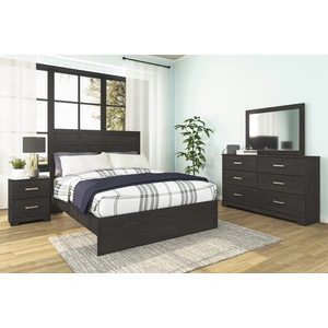Ashley Furniture Belachime Wood/Decorative Laminate Bedroom Set, Charcoal
