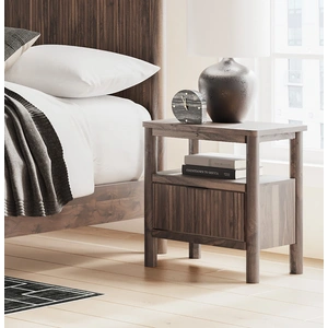 Ashley Furniture Pamytta MDF Panel Platform Bedroom Set, Brown